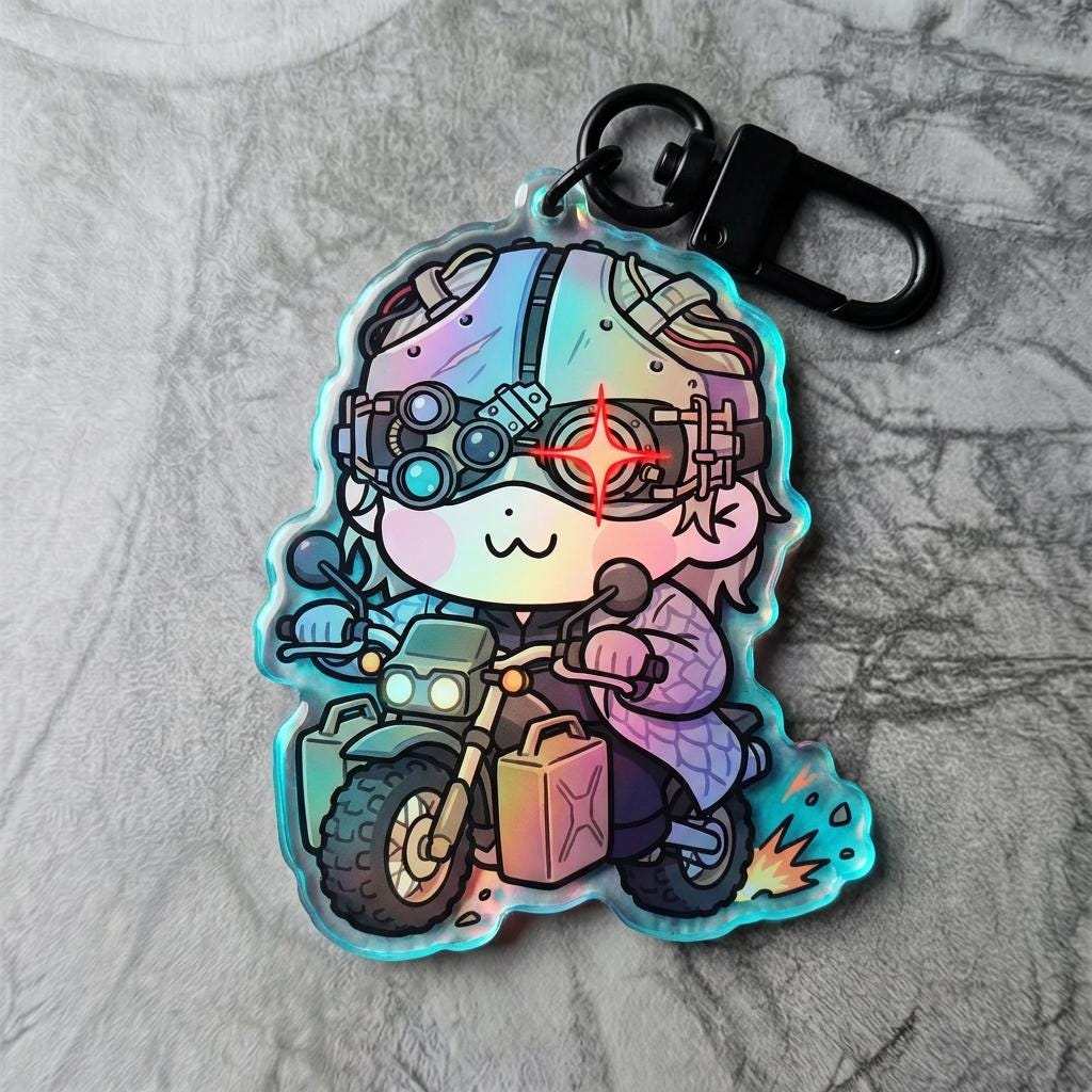 Victor Gideon Resident Evil Inspired Keychain Charm, Video Game Victor Gideon Resident Evil Inspired Keychain Charm, Video Game