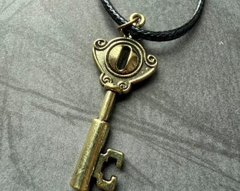 Owl House Portal Key Necklace, Cosplay Metal Alloy Key