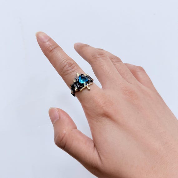Shadowmilk Cookie Inspired Ring, Video Game Cookie Run Kingdom Ring, Fandom Cosplay Ring