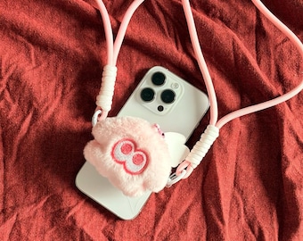 Cordón para teléfono con forma de calamar de peluche de Splatoon, regalo de calamar de peluche para jugadores, amuletos de cosplay