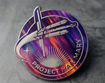 Project Hail Mary Mission Inspired Movie Enamel Pin, Novels Memorabilia Pin