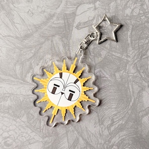 Clair Obscur Expedition 33 Esquie Inspired Keychain Charm, Esquie Enamel Pin Gift for gamers