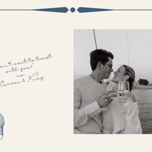 Cape Cod Inspired Wedding Invite Template