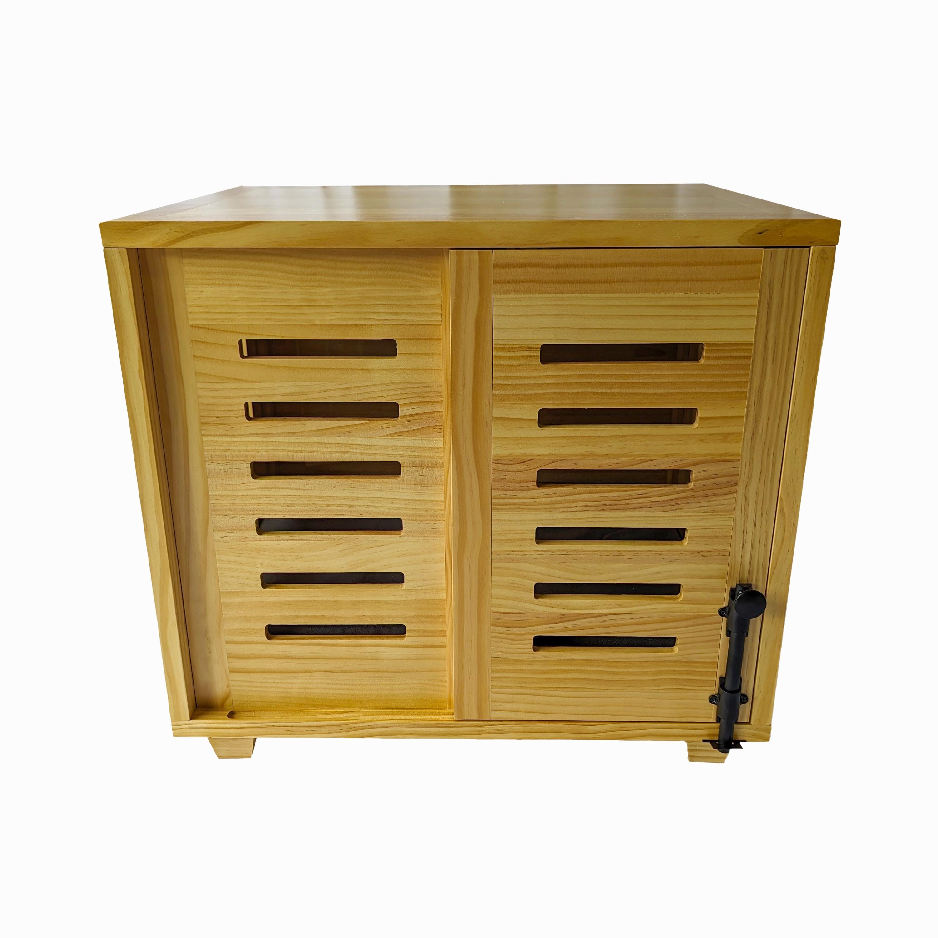 Image showcasing Dog Crate Furniture - Solid Wood With Custom Fit Memory Foam Bed - Etsy