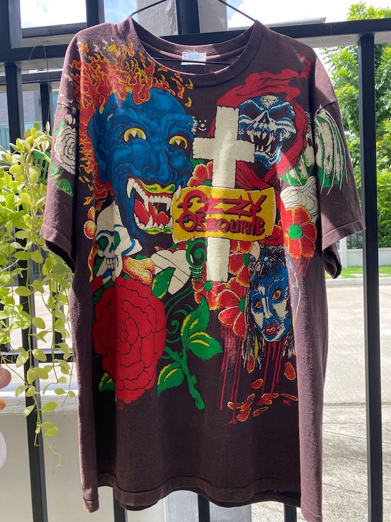 Vintage Ozzy Osbourne 1992 Tattoo Tour T-shirt - Front & Back