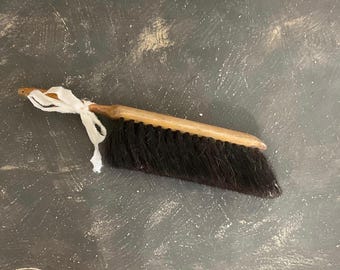 Shop Brush, Vintage Counter Brush, Old Store Brush,  Desk Brush Vintage Clothing Brush, Horse Hair Bristle Brush