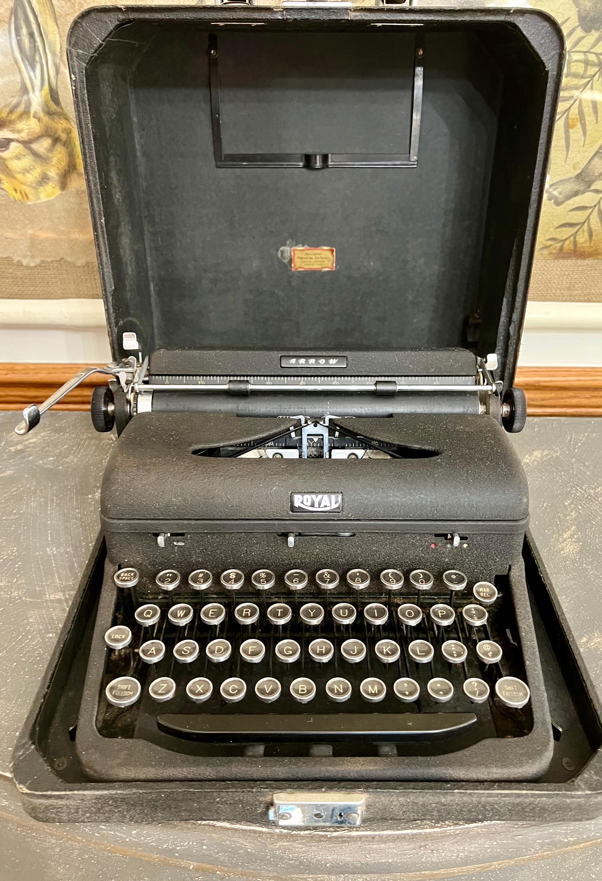 実働品 ARROW ロイヤルタイプライター 1946年製 実働品 ROYAL ARROW
