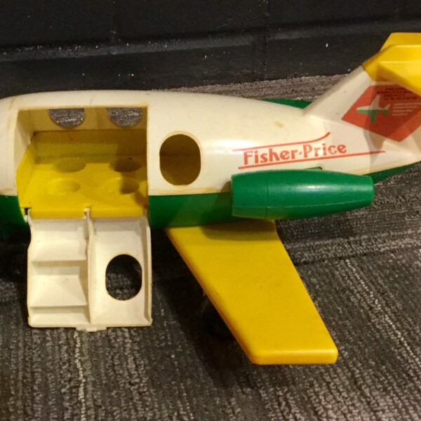 Vintage, 1980, Fisher Price, Little People, Airplane
