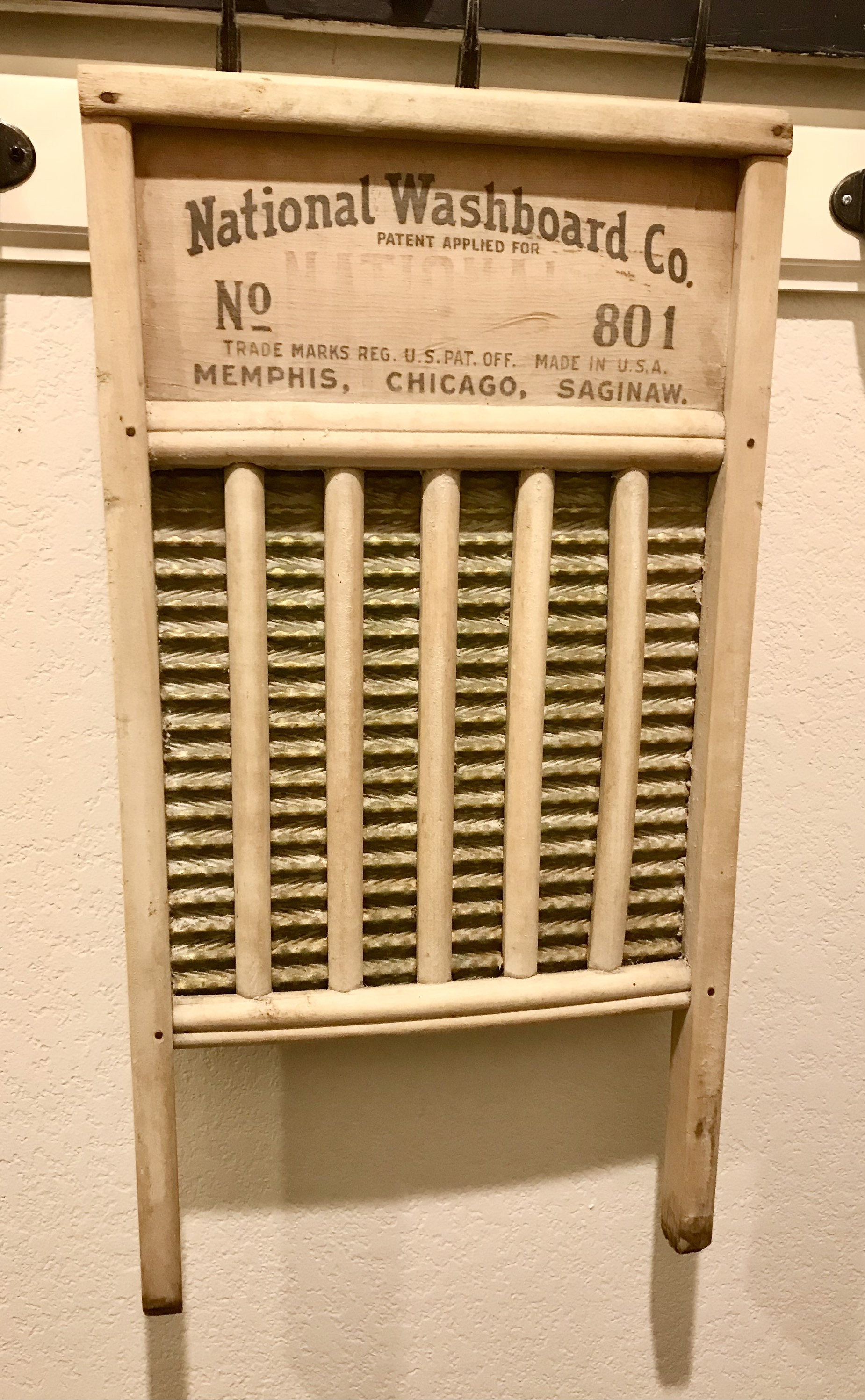 Vintage Washboard National Washboard Company The Brass King Etsy