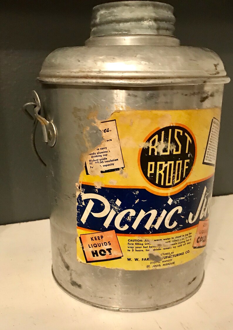 Aluminum Picnic Jug Faris Rustproof Jug St. Louis Missouri Etsy Singapore