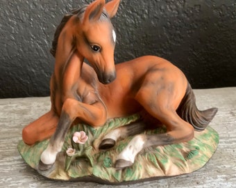 Horse Figurine, Homco, Vintage Homco Colt, Masterpiece Porcelain by Homco, Home Interiors, AuntRodysGoose