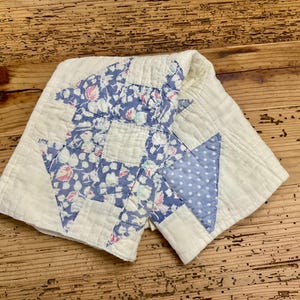 Vintage Quilt Pieces, Cutter Quilt, Repurposed Patchwork