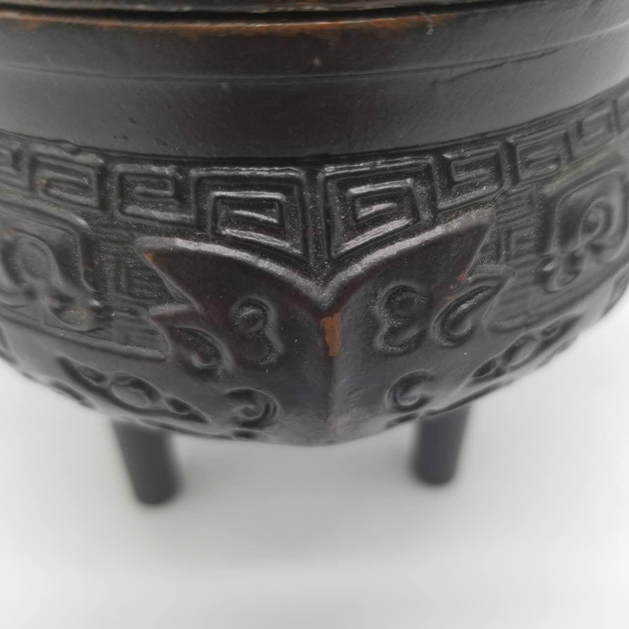 ヴィンテージ日本製三脚銅製香炉（獅子蓋付き） - Etsy 日本