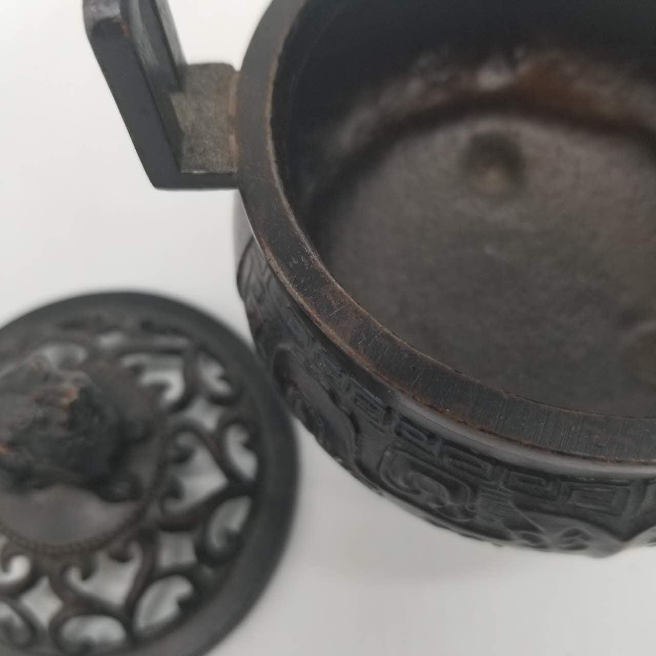 三脚付き獅子蓋付きヴィンテージ日本製鉄香炉 - Etsy 日本