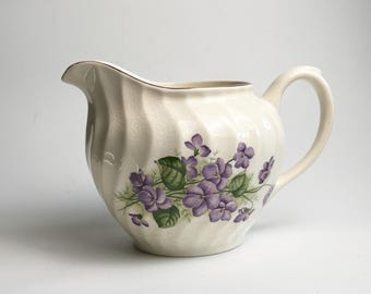 Vintage Royal Wessex Swinnertons Jug - Floral Cream Jug, 1940s Made in England, English Ironstone, Traditional Cottagecore Gift