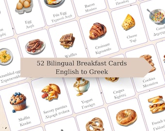 Printable flashcards, English to Greek,Bilingual activity,Kids Activity, Classroom, Greek for beginners,Language learning,Learning resources