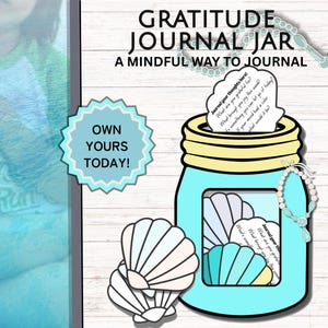 Pot de gratitude : un moyen de tenir un journal en pleine conscience, kit de journal à faire soi-même - Un outil imprimable d'expression de soi et de découverte pour les enfants, les adolescents et les adultes