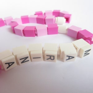 Personalized Pink & Purple Rosary Made With Lego Bricks First Communion, Baptism, Confirmation Gift image 10