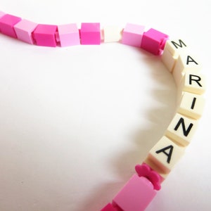 Personalized Pink & Purple Rosary Made With Lego Bricks First Communion, Baptism, Confirmation Gift image 8