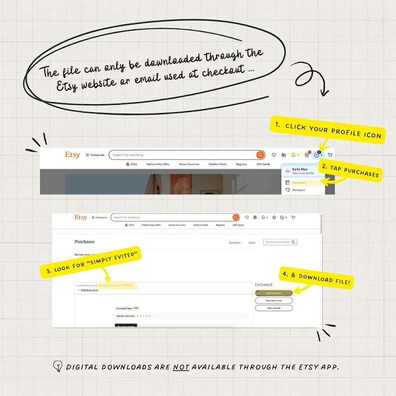 Invitación digital para una noche de madres que buscan vino, descarga instantánea de Canva imagen 6