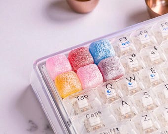 Handmade Sweet Candy Keycap | Cute Resin Artisan Keycap for Mechanical Keyboard | Colorful Dessert Keycap | Gift for Gamers & Typing Lovers