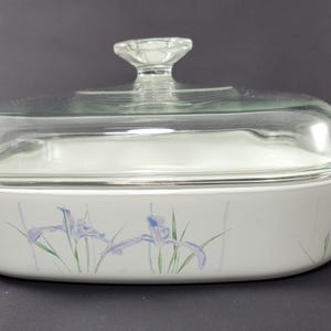 Corning ware Shadow Iris casserole dish