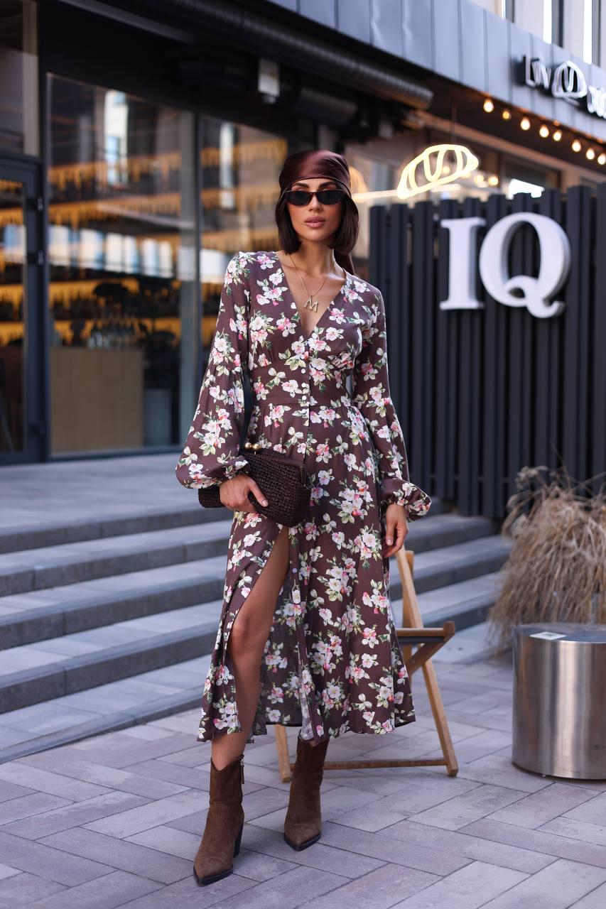 long sleeve maxi spring dress Women's Floral Bodycon Maxi Dress 2026 Spring Elegant Mesh Long Sleeve –  Divahotcouture main image 0