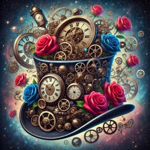 Steampunk Art, Mechanical Wall Art, Vintage Gear Decor, Clockwork Art Prints, Fantasy Artwork