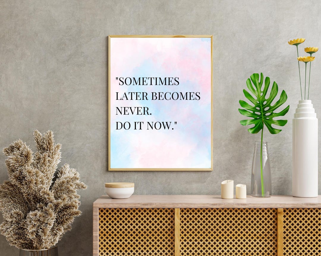 Inspirational Quotes Wall Art, Digital Download, Motivational Quote ...