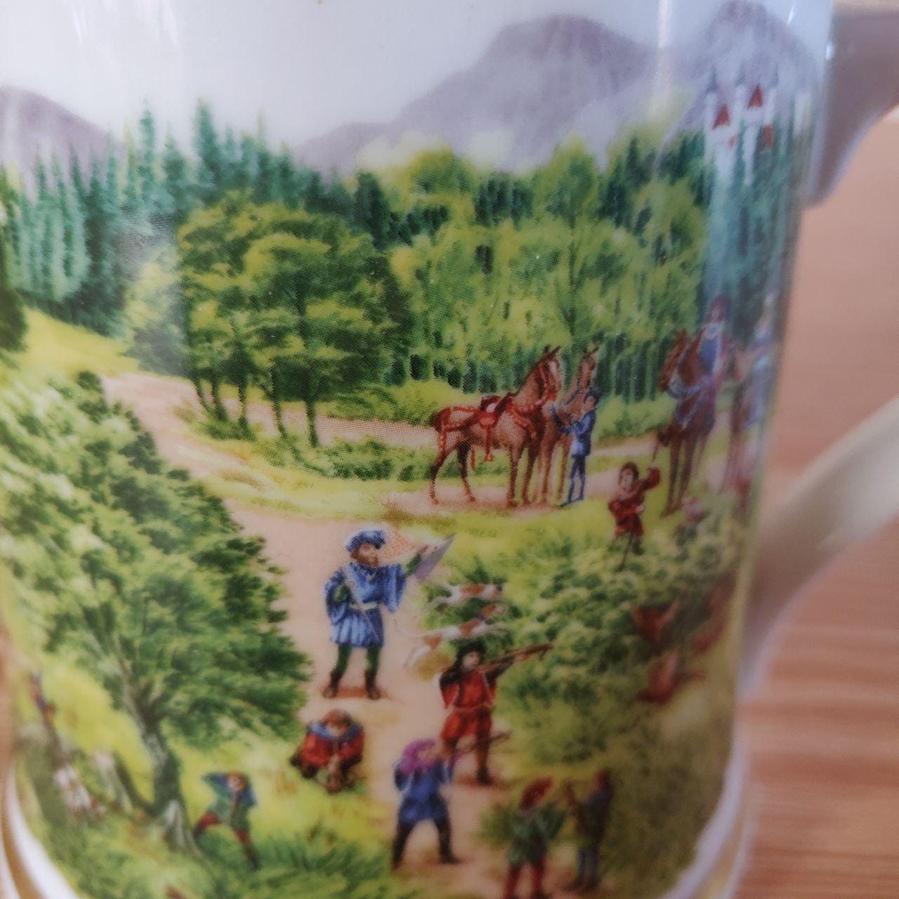 Vintage Franklin Porcelain Beer Stein With Pewter Lid, 1979 - Etsy