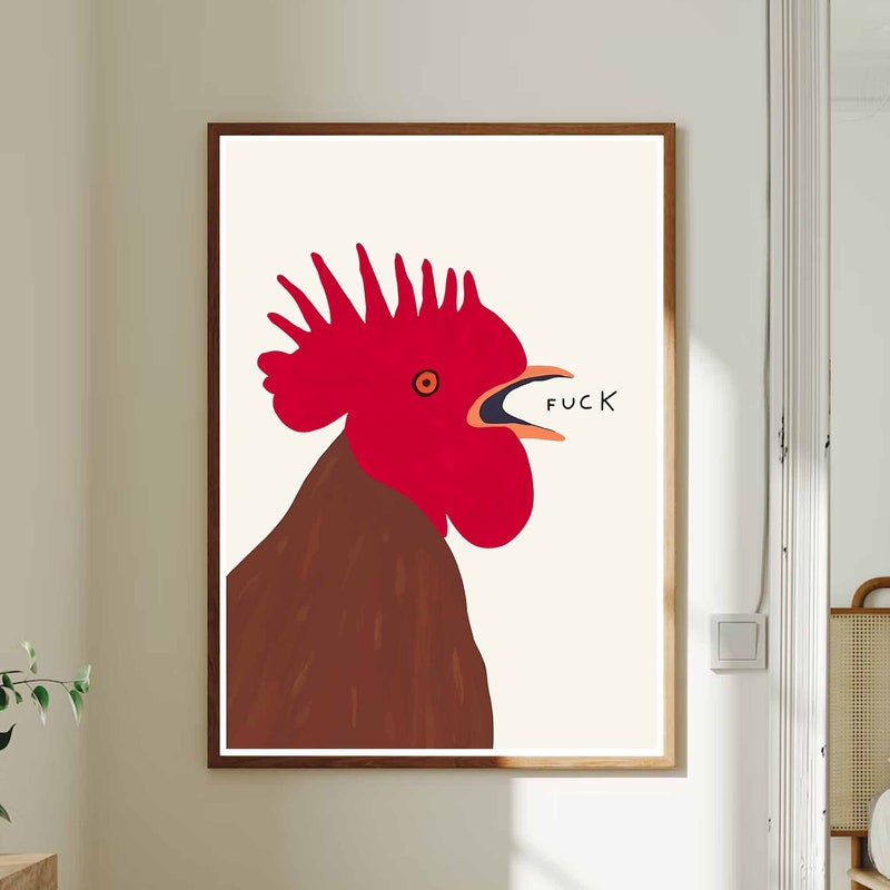 Chicken Poster - Etsy