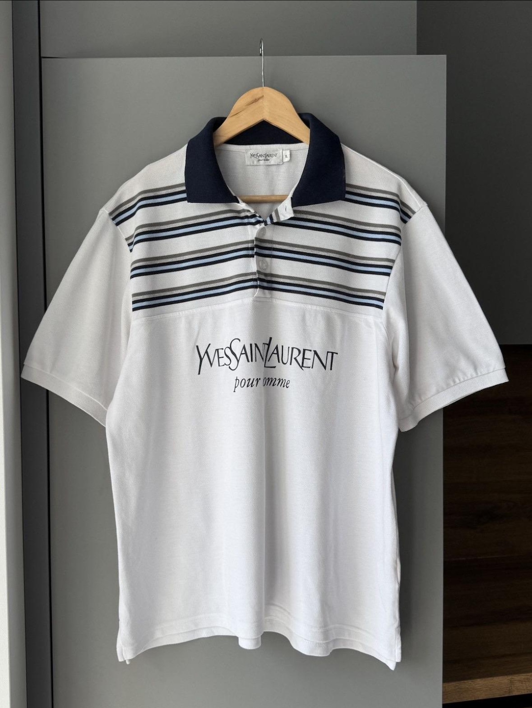 Ysl Polo Vintage Ysl Polo Shirt Mens Vintage Yves Saint Laurent