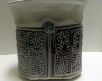 High-Waisted Large Cache Pot, fine art Ceramics, handmade Vase