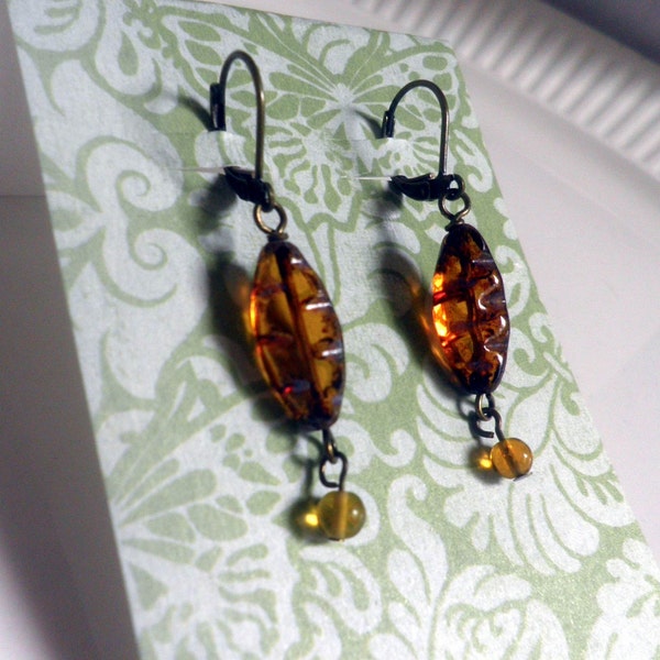 Glass Earrings, dangle earrings