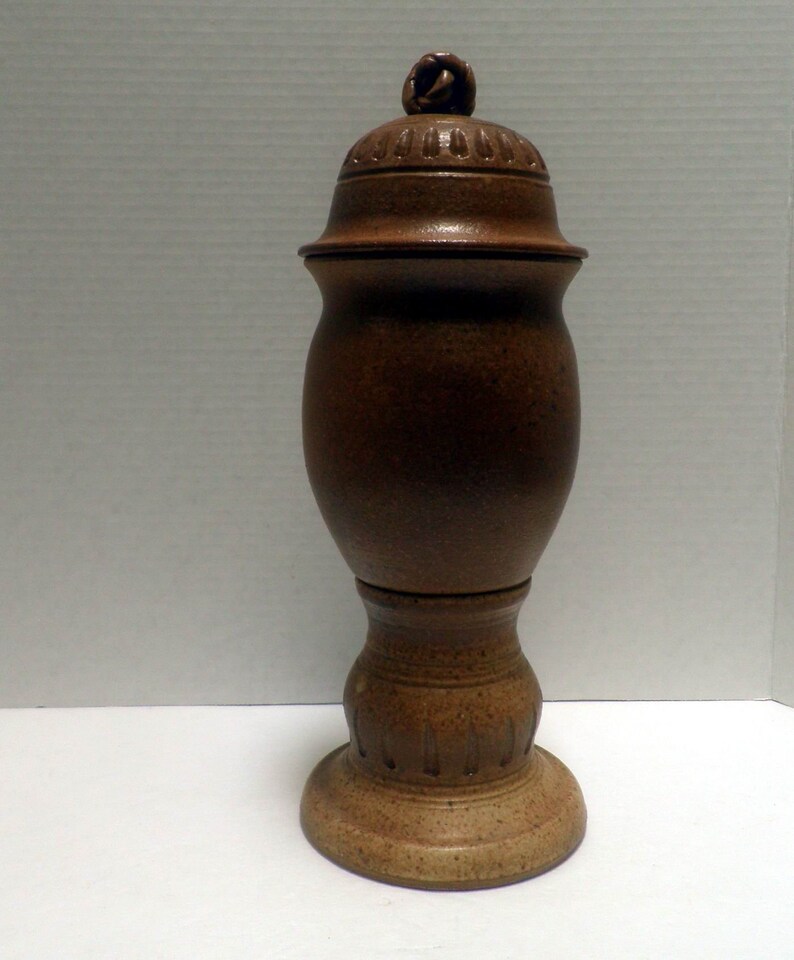 URN Tall Lidded Container Pet Urn Handmade Urn Etsy