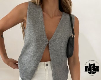 Women's Plain Tank Vest | Stylish Chic Outerwear Top | Fashionable Comfy Apparel