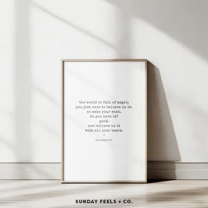 One Tree Hill Quote The World Is Full Of Magic Quote OTH One Tree Hill Wall Art Printable Home Decor Y2K Quotes DIGITAL DOWNLOAD