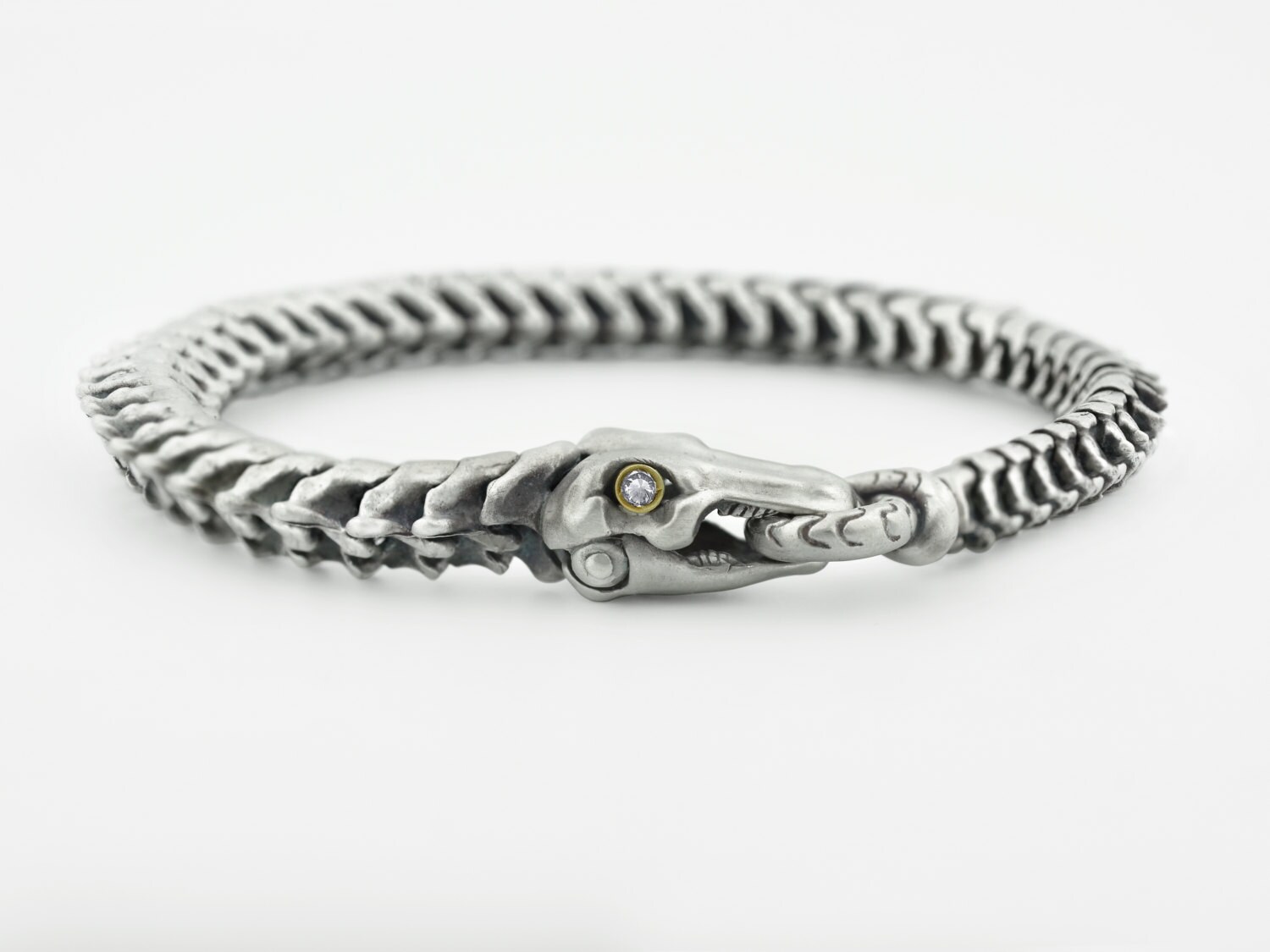 Silver Snake Bones Bracelet 925 Sterling Silver Etsy
