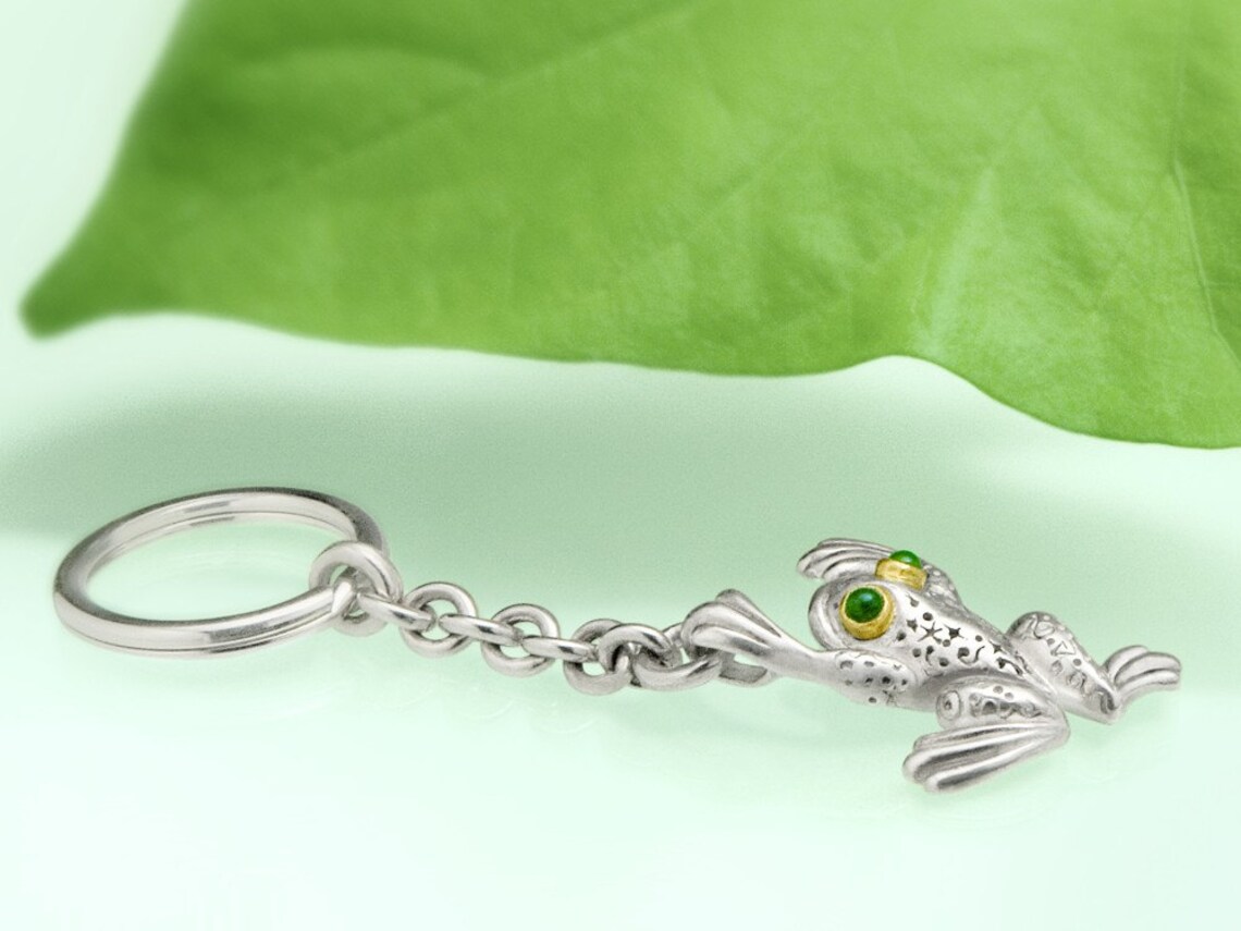 Frog Keychain Etsy