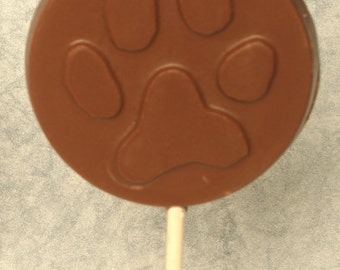 Chocolate  Dog Paw Print