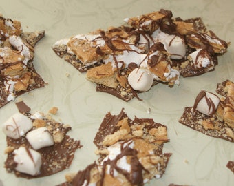 Smores Chocolate Bark makes you feel like a kid again.