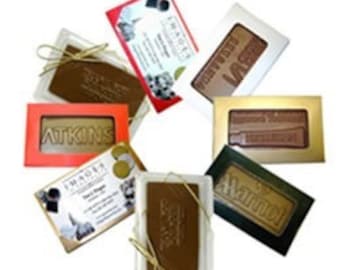 Cartes de visite en chocolat