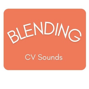 Puede incluir: Una tarjeta de color melocotón con esquinas redondeadas y el texto "BLENDING CV Sounds" en blanco. La tarjeta tiene un círculo blanco con el texto "Faith & Love MOMMY" en negro.