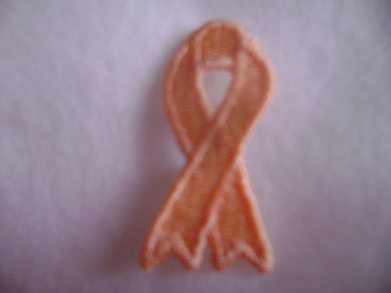 Cancer Awareness Ribbon Embroidered pins, READY TO SHIP image 2