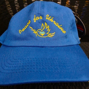 Hat, baseball style, Peace for Ukraine