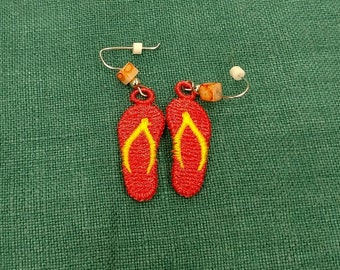 Beaded Flip Flop earrings