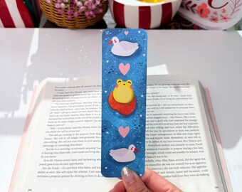 Frog and Duck Bookmark – Double Sided Laminated Animals
