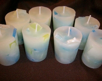 Seabreeze  votive candle hand poured scented