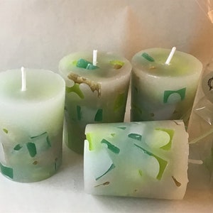 Spearmint & Basil scented votive candles image 2