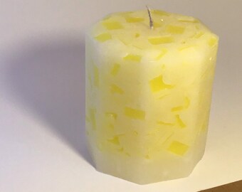 Lemongrass Sage scented  pillar candle